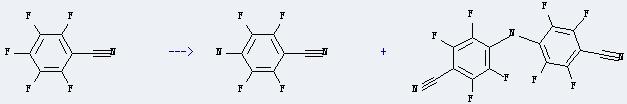 Benzonitrile,4-amino-2,3,5,6-tetrafluoro- can be prepared by pentafluoro-benzonitrile. 